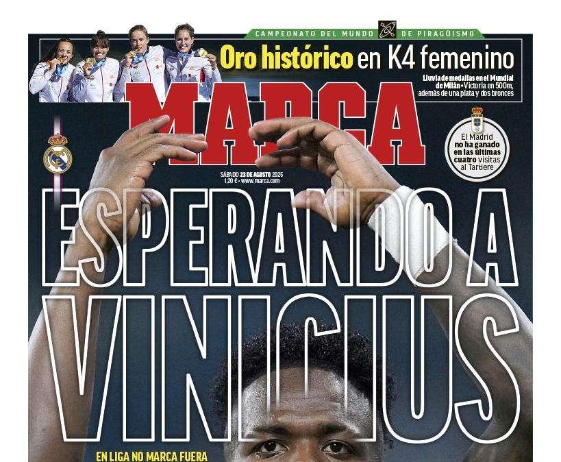 "Esperando a Vinicius" clama Marca en su portada 