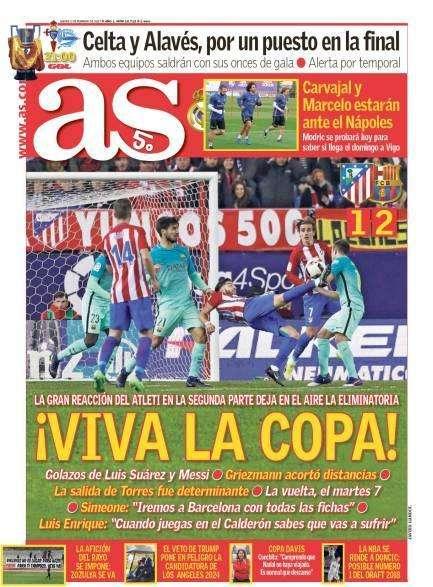 PORTADA - AS: "¡Viva la copa!" 