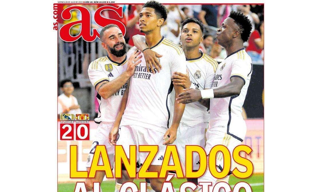 PORTADA | AS: "Lanzados al clásico"
