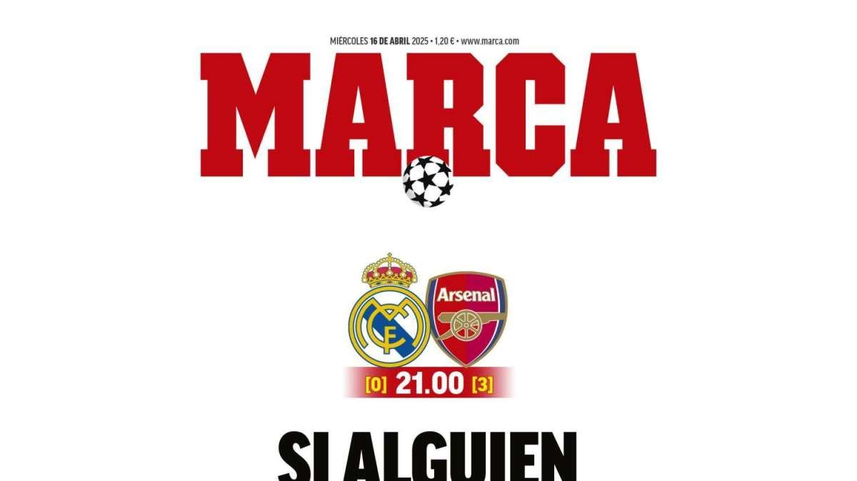 Marca avisa en portada: "Si alguien puede hacerlo, es el Madrid"