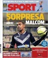 PORTADA -  Sport da más detalles: "Sorpresa Malcom"