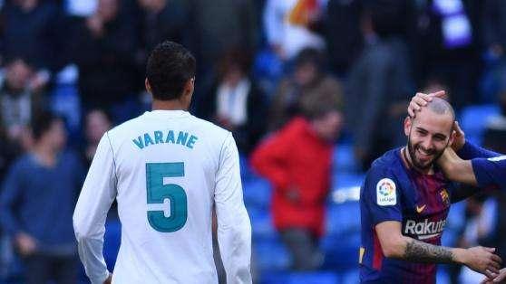 El gafe de Varane: solo una victoria ante el Barça en LaLiga