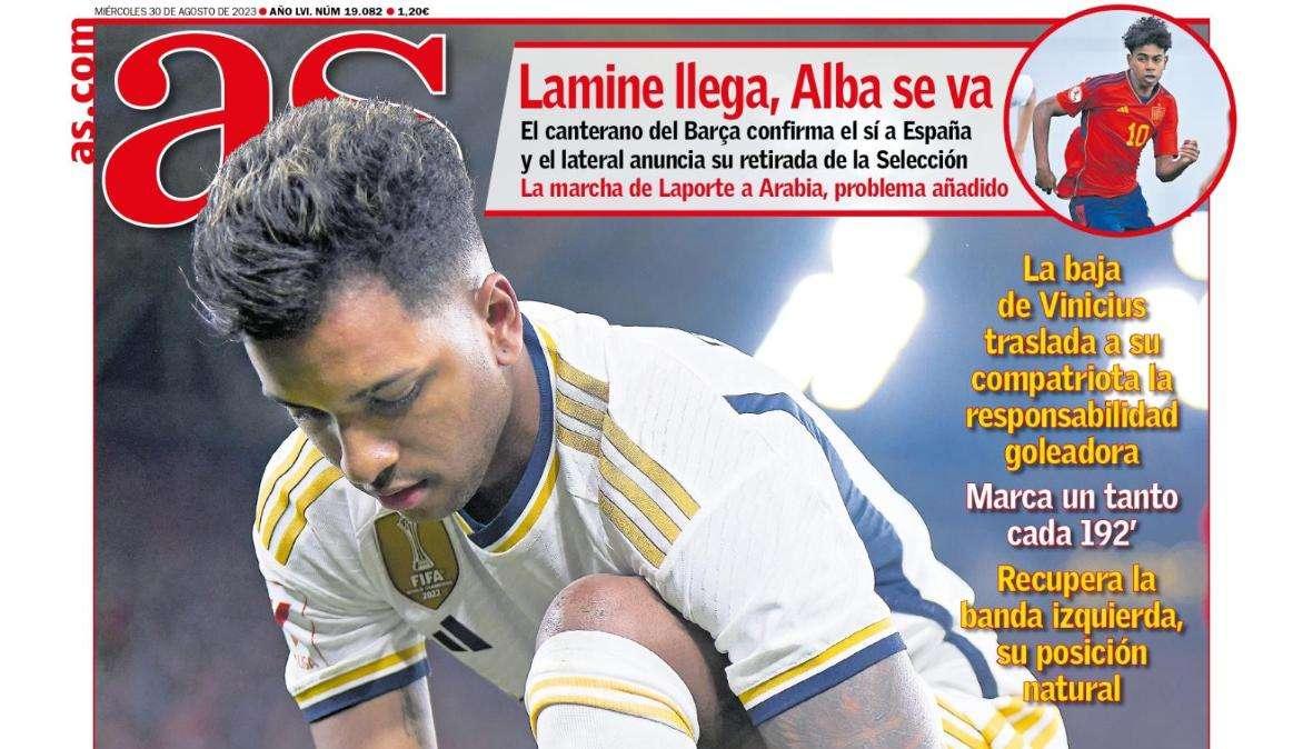 PORTADA | AS: "En las botas de Rodrygo"