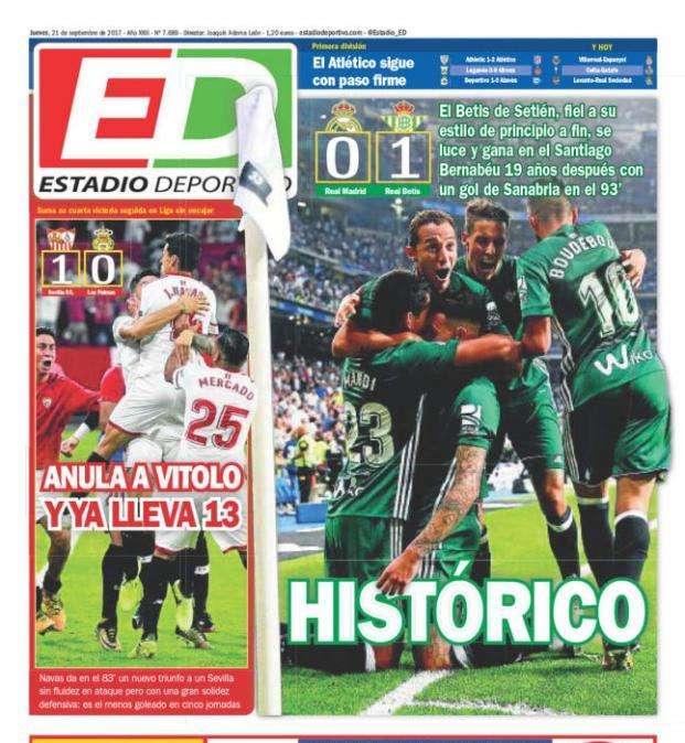 PORTADA - Estadio Deportivo luce 19 años después: "Histórico"