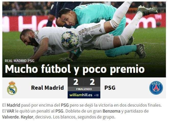 AS: "Mucho fútbol y poco premio"