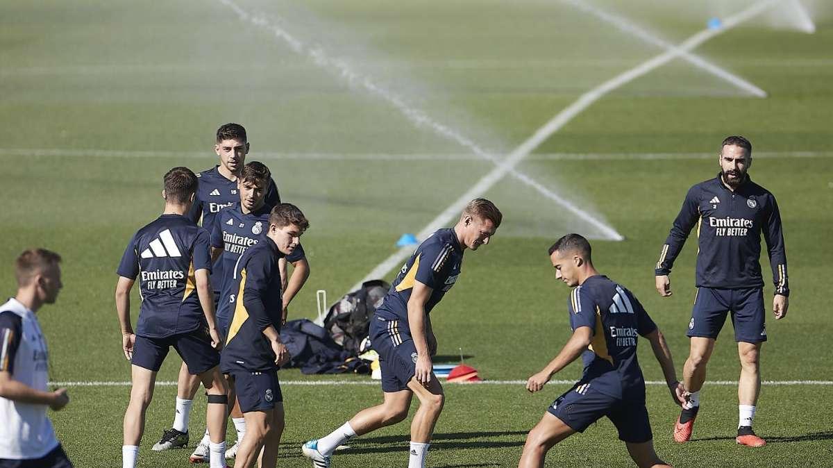Las mejores imágenes del último entrenamiento del Real Madrid antes de recibir a Las Palmas