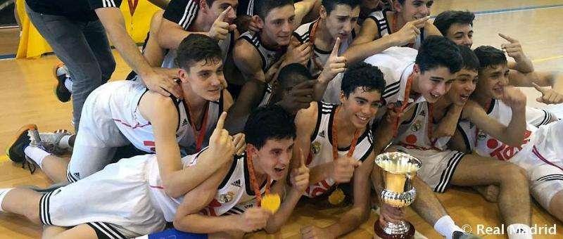 La cantera del Real Madrid, campeones de España en tres categorías distintas
