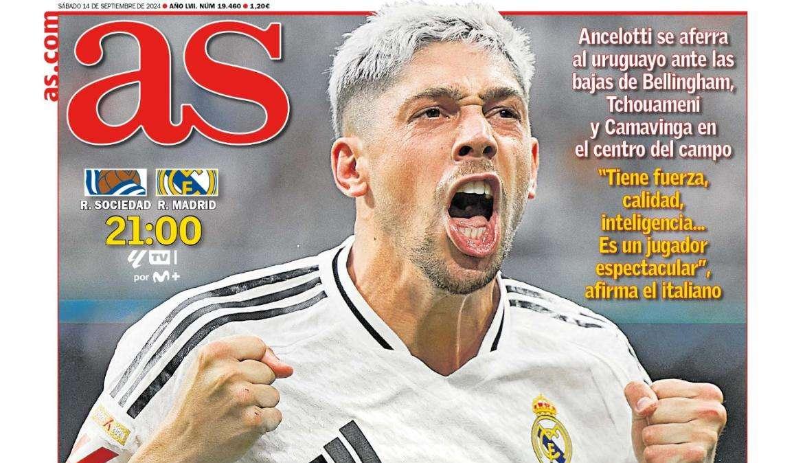 PORTADA | AS: "Galones para Valverde"