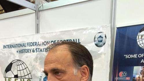 Tebas: "Seguro que el Madrid intenta un fichaje sin locuras"