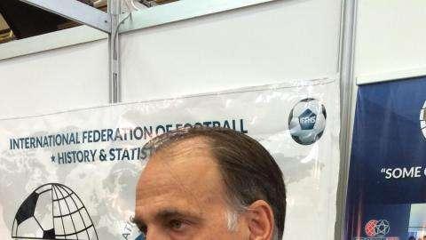 Tebas contesta a Florentino: "Jugar en Estados Unidos no es obligatorio para nadie"