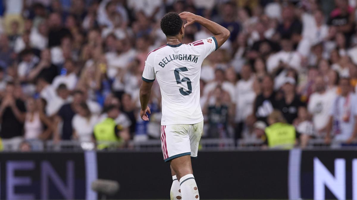 Bellingham celebra 150 partidos en el Madrid y se declara veterano a los 23 años