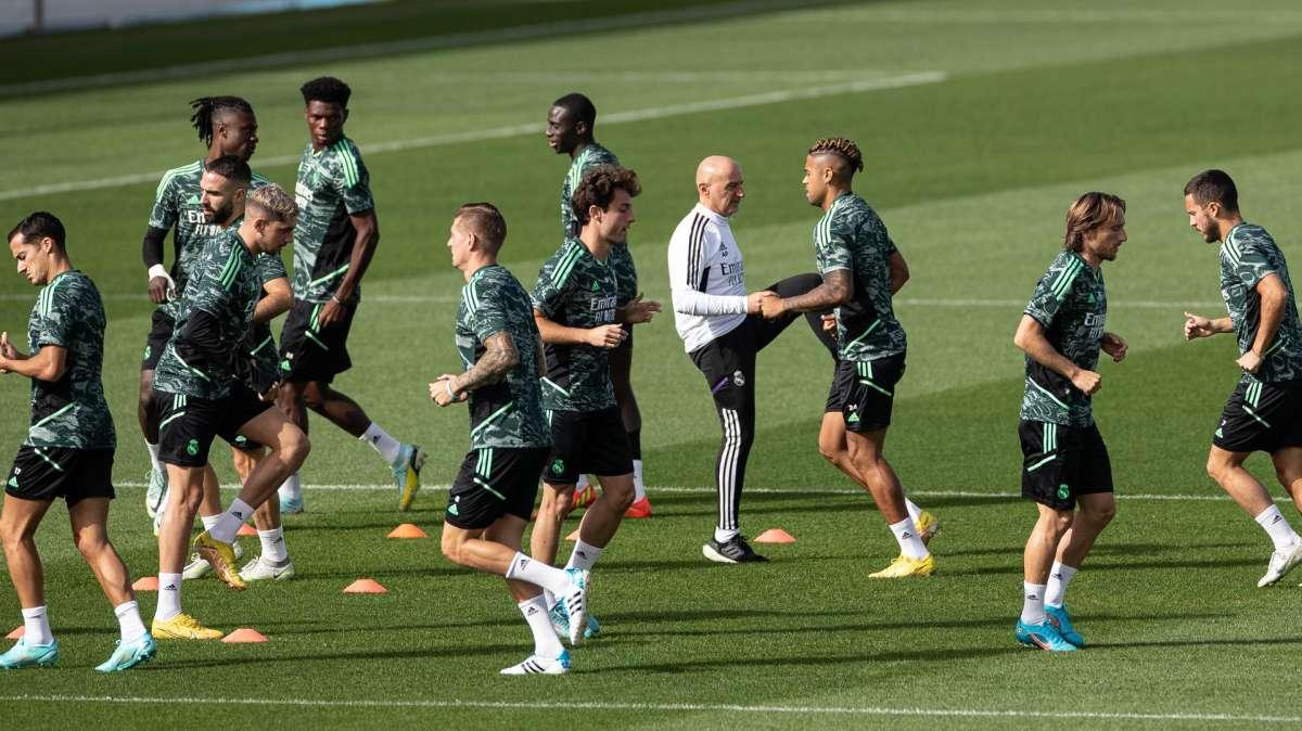 Informe del entrenamiento: Courtois, única baja del Real Madrid