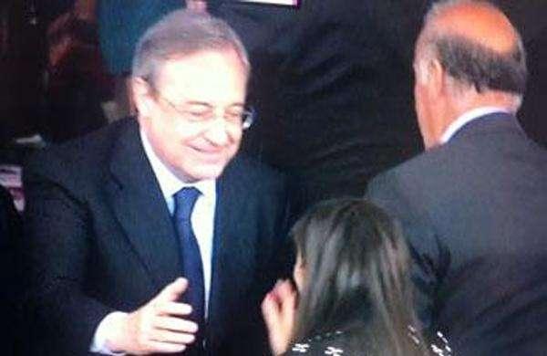 Del Bosque evita saludar a Florentino Pérez