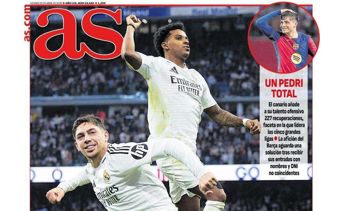 "El rompecabezas de Ancelotti", en la portada de AS
