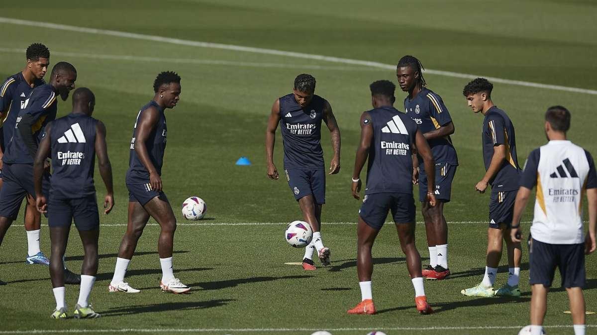 Informe del entrenamiento: cuatro bajas confirmadas en el Real Madrid contra el Sevilla
