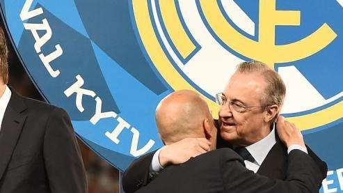 Florentino se deshace en elogios a Zidane: "Representa los valores sagrados del club"