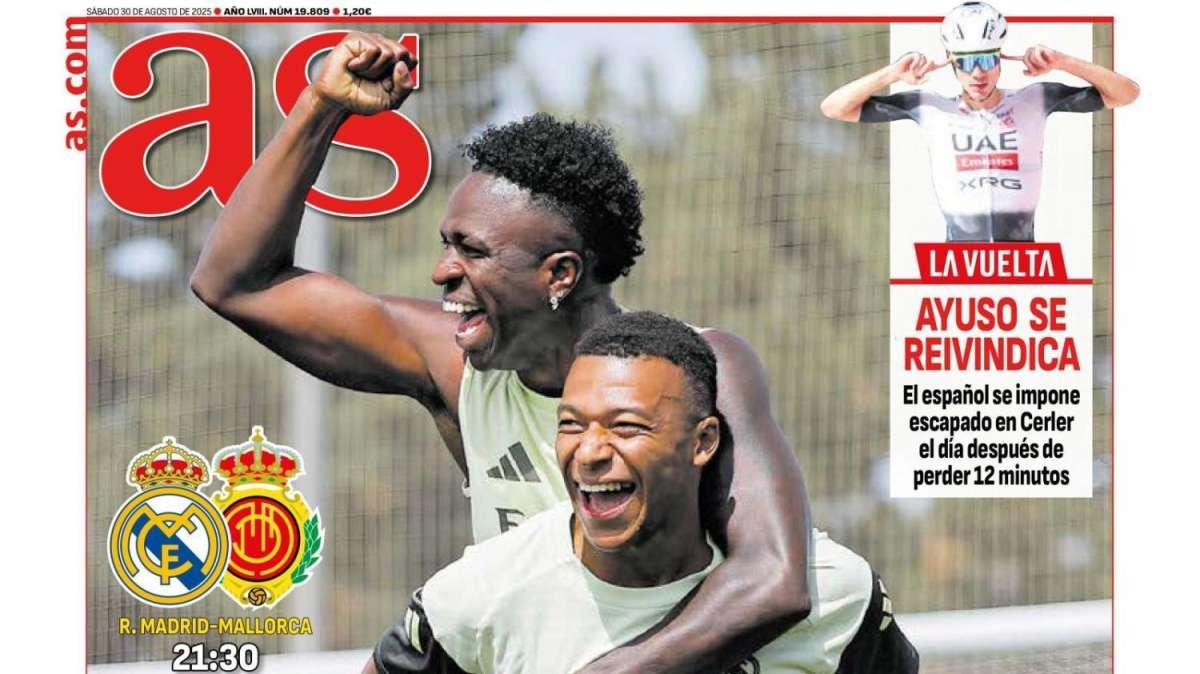 AS saca en portada la nueva situación de Mbappé y Vinicius en el Real Madrid