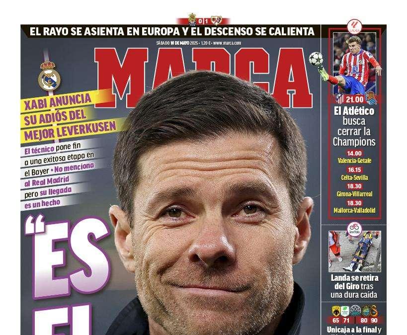 Marca saca en portada el mensaje de Xabi Alonso: "Es el momento"