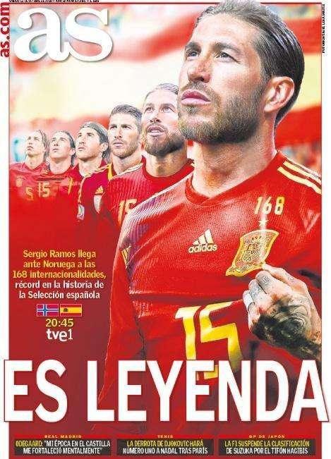 PORTADA - As se rinde a un Sergio Ramos de récord: "Es leyenda"