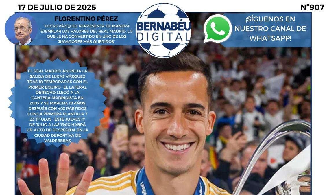 Lucas Vázquez dice adiós al Real Madrid: Portada BD