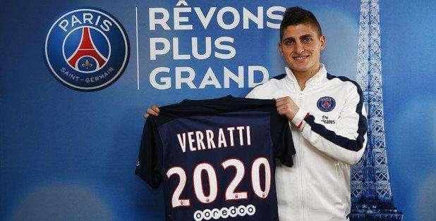 Verratti: "Estoy muy contento por extender mi contrato con el PSG"