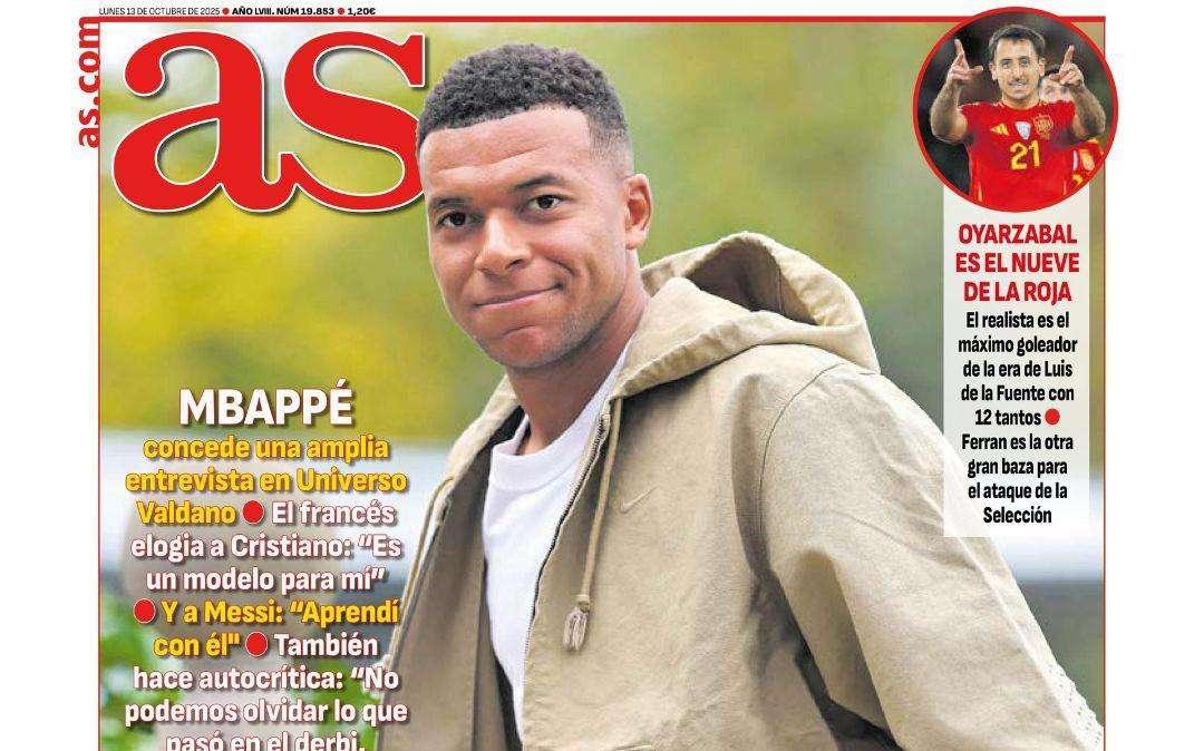 Mbappé, protagonista de las portadas de la prensa de este lunes