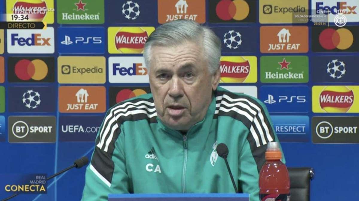 Carlo Ancelotti, en rueda de prensa: "La eliminatoria se decidirá en el Bernabéu"