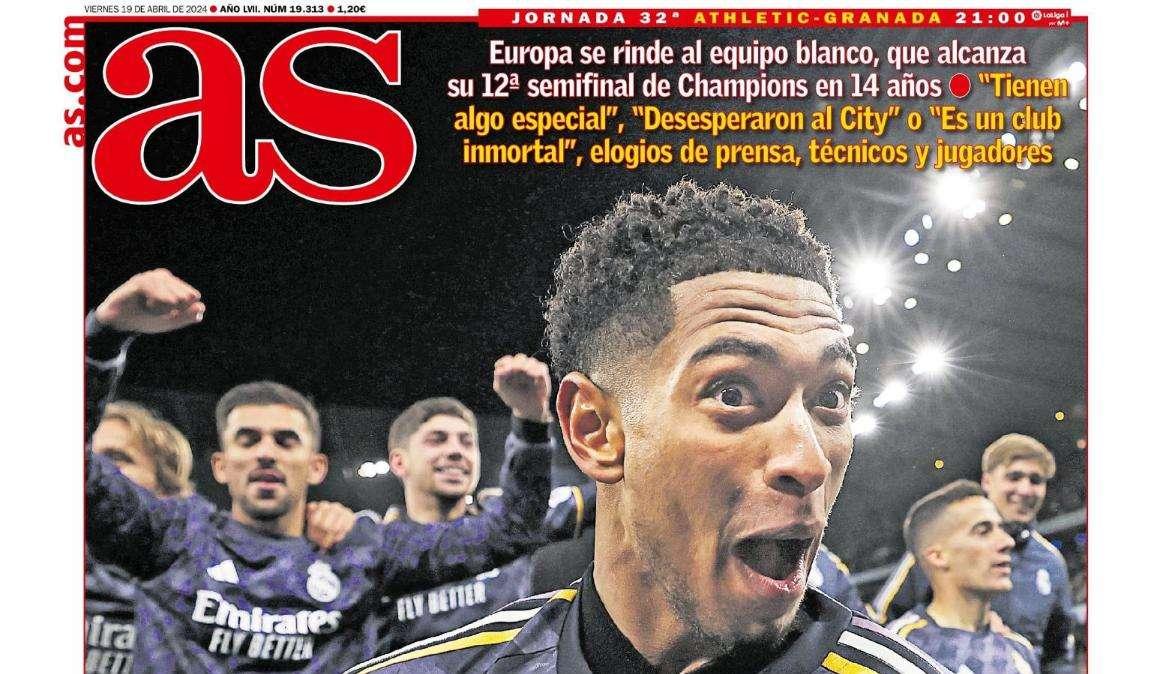 PORTADA | As: “Pánico al Madrid"