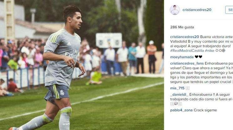 Cedrés, feliz tras recuperarse de su lesión