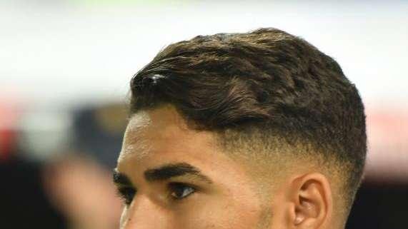 Achraf, exultante por su debut en Champions: "Feliz por la confianza del mister"
