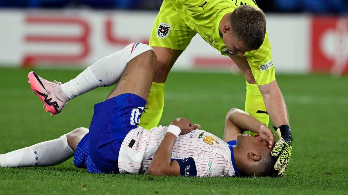 Mbappé alerta: "Acabé en el suelo. Al principio no veía bien"
