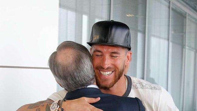 MARCA: Primer acercamiento público de Ramos y Florentino