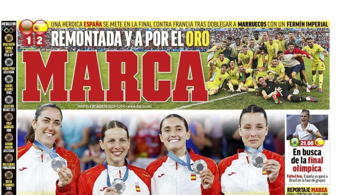PORTADA | Marca: "Ensayo y a por la Supercopa"