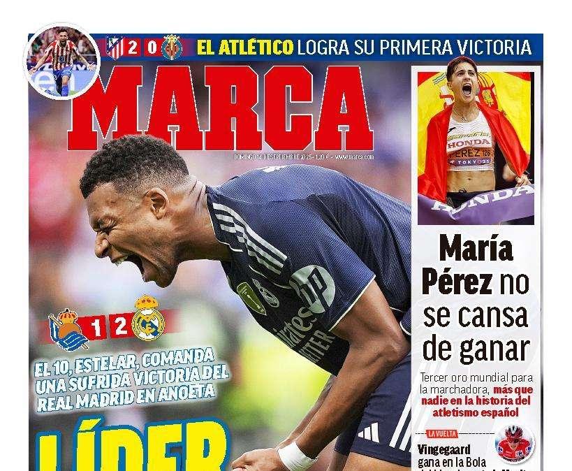 La portada de Marca pone el foco en el líder del Real Madrid