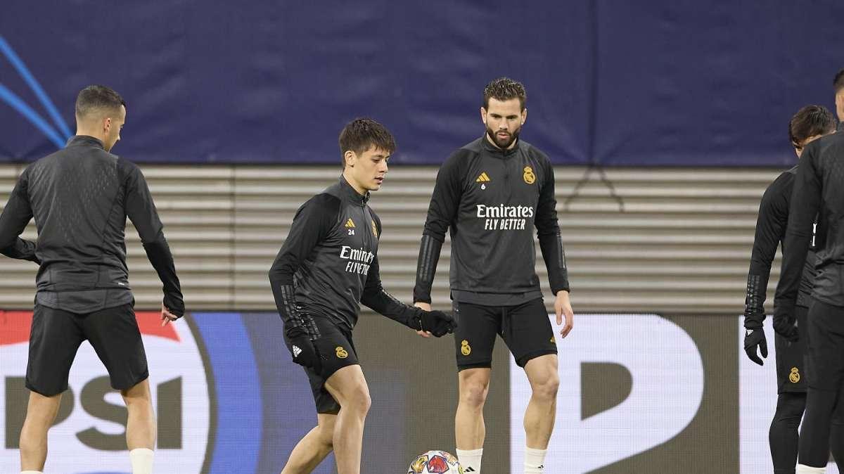 Una visita inesperada en el entrenamiento del Real Madrid en Leipzig