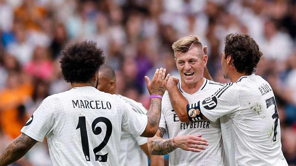 Kroos lidera la fiesta del Real Madrid en el Corazón Classic Match
