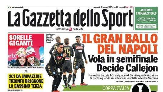Italia se rinde a los azzurri, La Gazzetta dello Sport: "El gran baile del Napoli"