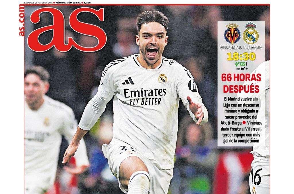 AS saca en portada "el milagro de Asencio"