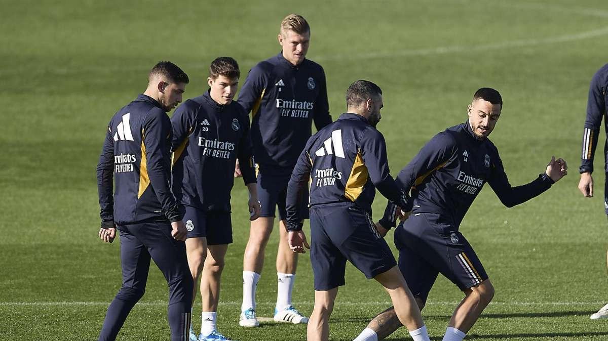 ¡Las mejores imágenes del entrenamiento del Real Madrid en la previa contra el Cádiz!