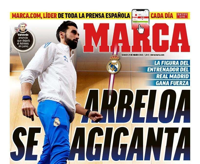 La importancia de la figura de Arbeloa y Joan García son los protagonistas de las portadas