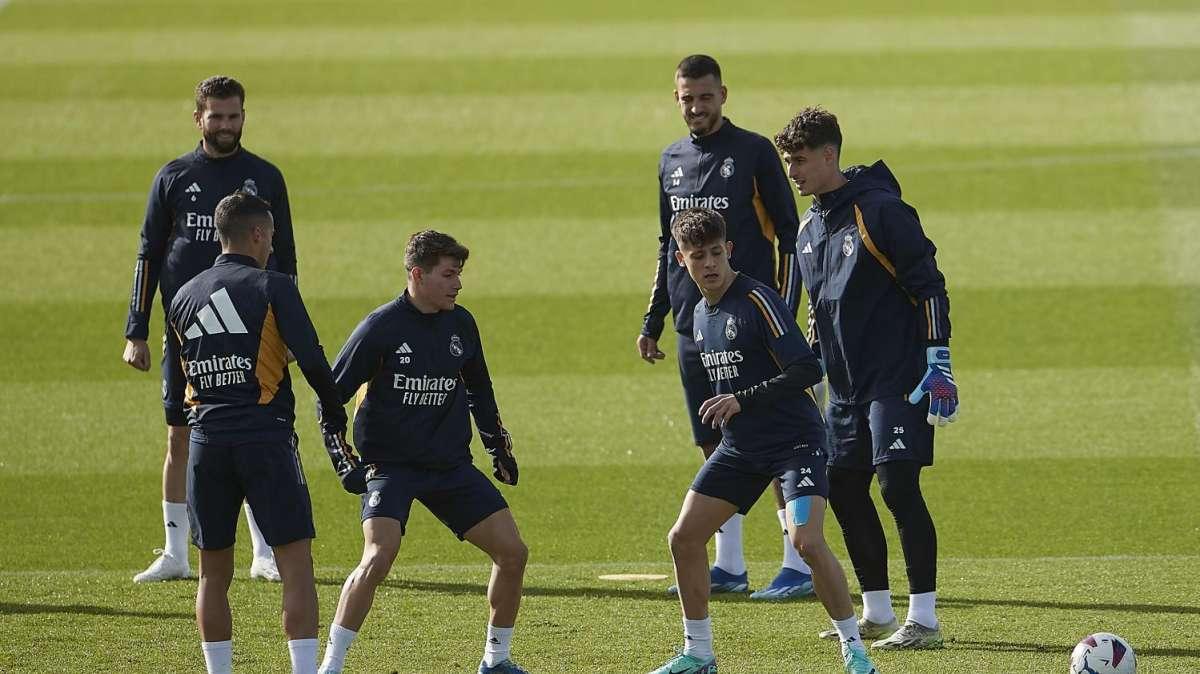 Informe del entrenamiento: Bellingham y Güler se ejercitan con normalidad antes del clásico