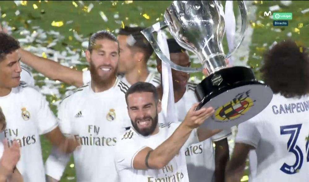 VÍDEO - La celebración de los jugadores sobre el césped del Di Stéfano