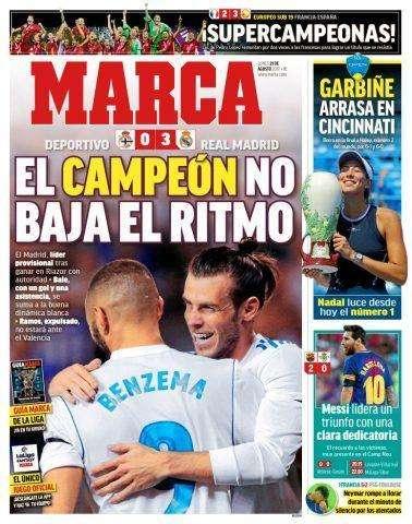 PORTADA - Marca destaca el poderío de los blancos: "El campeón no baja el ritmo"