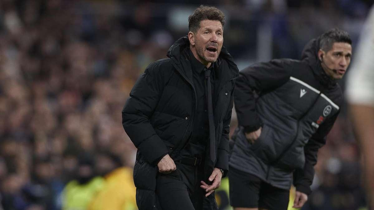 Simeone 'amenaza' al Real Madrid en el derbi del sábado