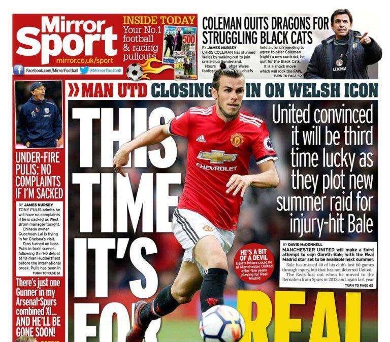 ¡BOMBAZO! El Manchester United fichará a Bale este verano: llegó el fin de la 'BBC'