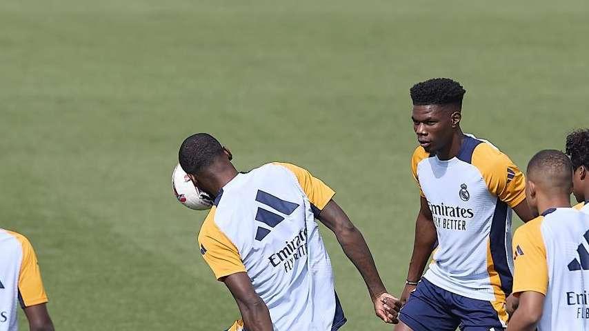 Penúltimo entrenamiento del Real Madrid antes de visitar al Alavés