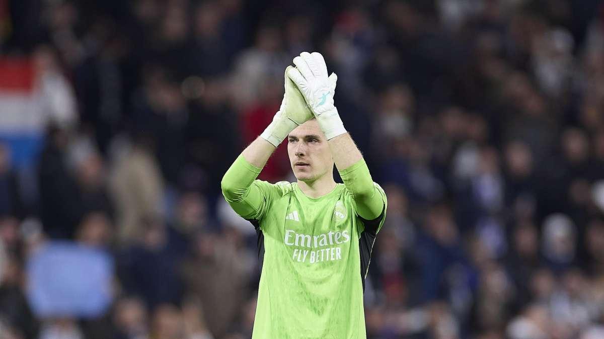 Adiós a las dudas en la portería: Lunin salva al Real Madrid en Leipzig