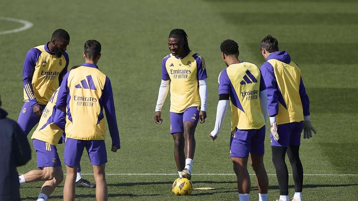 Reaparición sorpresa en el último entrenamiento del Real Madrid