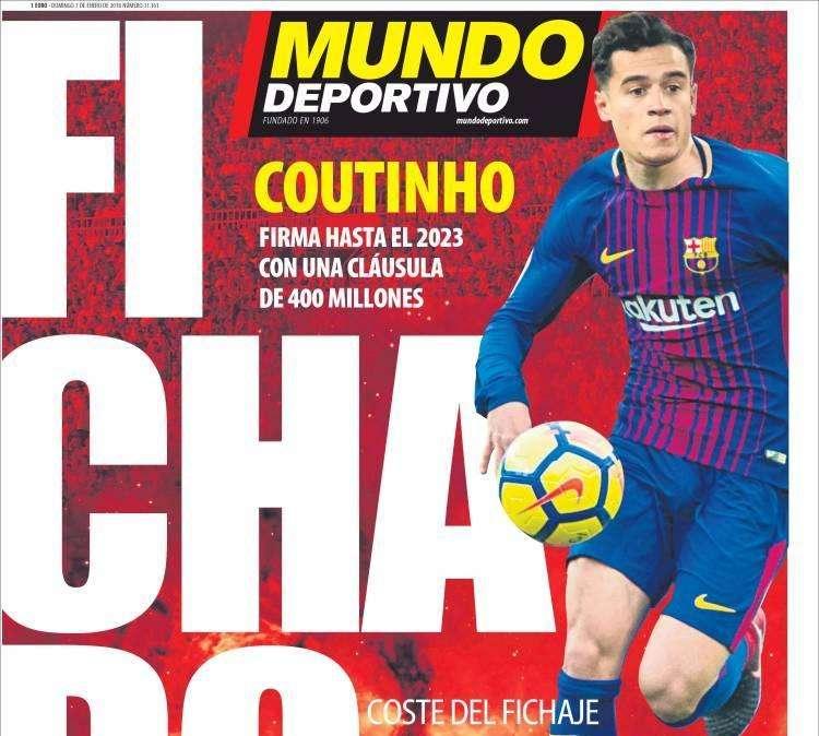 PORTADA - Mundo Deportivo: "Fichado"