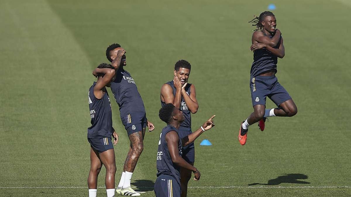 Las mejores imágenes del último entrenamiento del Real Madrid antes del estreno en LaLiga